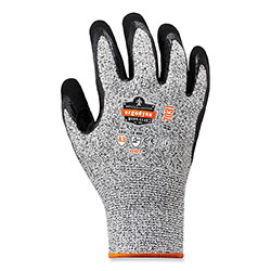 Ergodyne ProFlex 7031 ANSI A3 Nitrile-Coated CR Gloves, Gray, Small, Pair