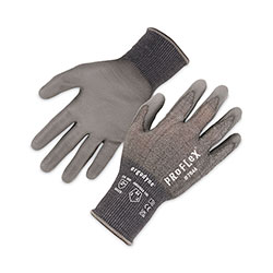Ergodyne ProFlex 7044 ANSI A4 PU Coated CR Gloves, Gray, 2X-Large, Pair