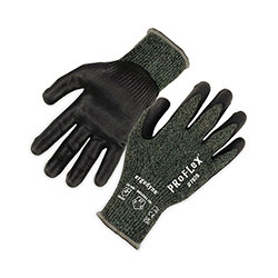 Ergodyne ProFlex 7070 ANSI A7 Nitrile Coated CR Gloves, Green, X-Large, 12 Pairs/Pack