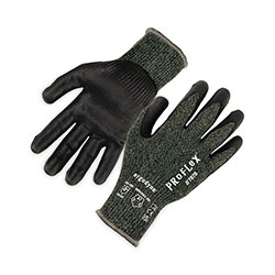 Ergodyne ProFlex 7070 ANSI A7 Nitrile Coated CR Gloves, Green, X-Large, Pair