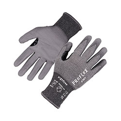 Ergodyne ProFlex 7071 ANSI A7 PU Coated CR Gloves, Gray, Small, 12 Pairs/Pack