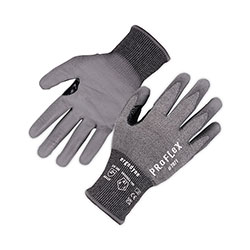 Ergodyne ProFlex 7071 ANSI A7 PU Coated CR Gloves, Gray, Large, 12 Pairs/Pack