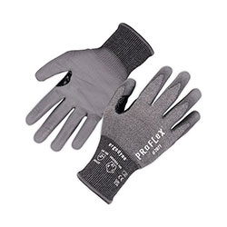 Ergodyne ProFlex 7071 ANSI A7 PU Coated CR Gloves, Gray, Small, Pair