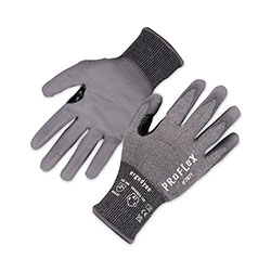 Ergodyne ProFlex 7071 ANSI A7 PU Coated CR Gloves, Gray, Medium, Pair
