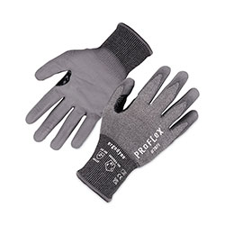 Ergodyne ProFlex 7071 ANSI A7 PU Coated CR Gloves, Gray, Large, Pair