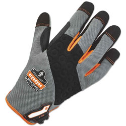 Ergodyne ProFlex 710 Heavy-Duty Utility Gloves, Medium, Gray, 1 Pair