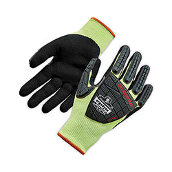 Ergodyne ProFlex 7141 ANSI A4 DIR Nitrile-Coated CR Gloves, Lime, Medium, 72 Pairs/Pack