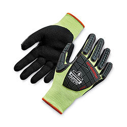 Ergodyne ProFlex 7141 ANSI A4 DIR Nitrile-Coated CR Gloves, Lime, X-Large, 72 Pairs/Pack