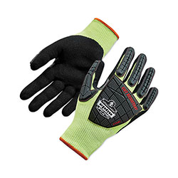 Ergodyne ProFlex 7141 ANSI A4 DIR Nitrile-Coated CR Gloves, Lime, 2X-Large, 72 Pairs/Pack