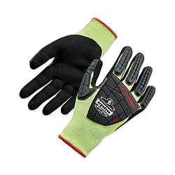 Ergodyne ProFlex 7141 ANSI A4 DIR Nitrile-Coated CR Gloves, Lime, Small, Pair