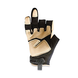 Ergodyne ProFlex 720LTR Heavy-Duty Leather-Reinforced Framing Gloves, Black, Medium, Pair
