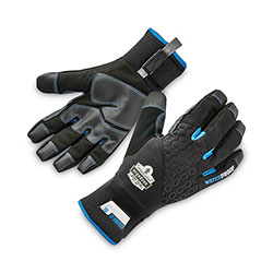 Ergodyne ProFlex 818WP Thermal WP Gloves with Tena-Grip, Black Small, Pair