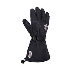 Ergodyne ProFlex 825WP Thermal Waterproof Winter Work Gloves, Black, Small, Pair