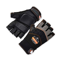 Ergodyne ProFlex 900 Half-Finger Impact Gloves, Black, 2X-Large, Pair
