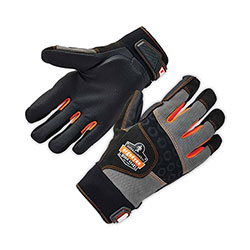 Ergodyne ProFlex 9002 Certified Full-Finger Anti-Vibration Gloves, Black, Small, Pair