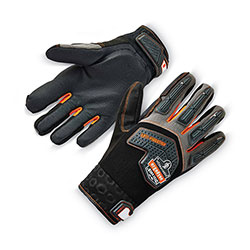 Ergodyne ProFlex 9015F(x) Certified Anti-Vibration Gloves and Dorsal Protection, Black, 2X-Large, Pair
