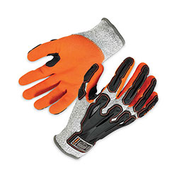 Ergodyne ProFlex 922CR Nitrile Coated Cut-Resistant Gloves, Gray, Small, Pair