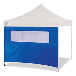 Ergodyne Shax 6092 Pop-Up Tent Sidewall with Mesh Window, Single Skin, 10 ft x 10 ft, Polyester, Blue
