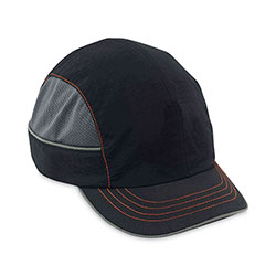 Ergodyne Skullerz 8950XL XL Bump Cap Hat, Short Brim, Black