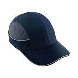 Ergodyne Skullerz 8950XL XL Bump Cap Hat, Long Brim, Navy