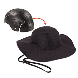 Ergodyne Skullerz 8957 Lightweight Ranger Hat and Bump Cap Insert, X-Large/2X-Large, Black
