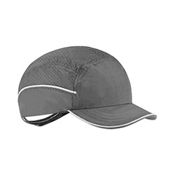 Ergodyne Skullerz 8965 Lightweight Bump Cap Hat with LED Lighting, Short Brim, Black