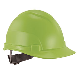 Ergodyne Skullerz 8967 Class E Lightweight Cap-Style Hard Hat, 6-Point Rachet Suspension, Lime
