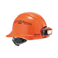Ergodyne Skullerz 8972LED Class C Hard Hat Cap Style with LED Light, Orange