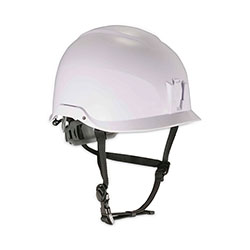 Ergodyne Skullerz 8974 Class E Safety Helmet, 6-Point Ratchet Suspension, White