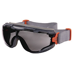 Ergodyne Skullerz ARKYN Anti-Scratch and Enhanced Anti-Fog Safety Goggles with Neoprene Strap, Smoke