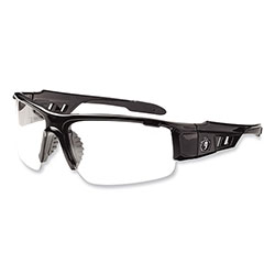 Ergodyne Skullerz Dagr Safety Glasses, Black Nylon Impact Frame, Anti-Fog Clear Polycarbonate Lens