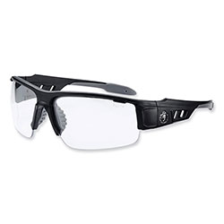 Ergodyne Skullerz Dagr Safety Glasses, Matte Black Nylon Impact Frame, Clear Polycarbonate Lens
