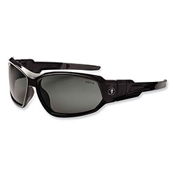 Ergodyne Skullerz Loki Safety Glasses/Goggles, Black Nylon Impact Frame,Polarized Smoke Polycarbonate Lens
