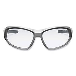 Ergodyne Skullerz Loki Safety Glasses/Goggles, Matte Gray Nylon Impact Frame, Anti-Fog Clear Polycarb Lens