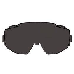 Ergodyne Skullerz MODI OTG Anti-Scratch and Enhanced Anti-Fog Safety Goggles Replacement Lens, Smoke