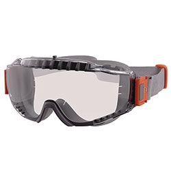 Ergodyne Skullerz MODI OTG Anti-Scratch and Enhanced Anti-Fog Safety Goggles with Neoprene Strap, Clear Lens, Ships in 1-3 Bus Days