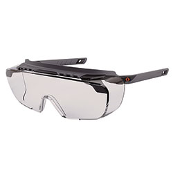 Ergodyne Skullerz OSMIN Safety Glasses, Matte Black Polycarbonate Frame, Clear Polycarbonate Lens