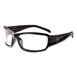 Ergodyne Skullerz Thor Safety Glasses, Black Nylon Impact Frame, Clear Polycarbonate Lens