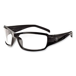 Ergodyne Skullerz Thor Safety Glasses, Black Nylon Impact Frame, Anti-Fog Clear Polycarbonate Lens