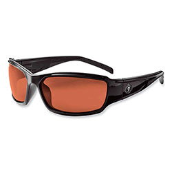 Ergodyne Skullerz Thor Safety Glasses, Black Nylon Impact Frame, Polarized Copper Polycarbonate Lens