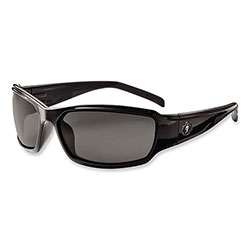 Ergodyne Skullerz Thor Safety Glasses, Black Nylon Impact Frame, Smoke Polycarbonate Lens