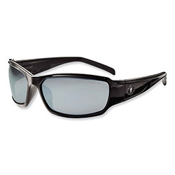 Ergodyne Skullerz Thor Safety Glasses, Black Nylon Impact Frame, Silver Mirror Polycarbonate Lens