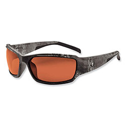 Ergodyne Skullerz Thor Safety Glasses, Kryptek Tyhpon Nylon Impact Frame, Polarized Copper Polycarb Lens