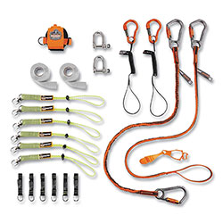 Ergodyne Squids 3187 Scaffolding Worker Tool Tethering Kit, Asstd Max Work Capacities, Lengths and Colors