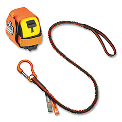 Ergodyne Squids 3193 Tape Measure Tethering Kit, 2 lb Max Working Capacity, 38 in to 48 in Long, Orange/Gray