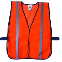 Ergodyne GloWear 8020HL Non-Certified Standard Vest, Polyester, One Size Fits Most, Orange