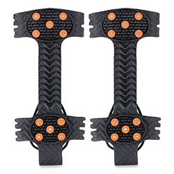 Ergodyne Trex 6310 Adjustable Slip-On Ice Cleats, Large, Black, Pair