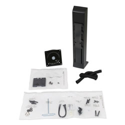 Ergotron Monitor Riser, Single Monitor Kit, 30 Degrees Tilt, Up to 24 in, 6 to 16 lbs, Black