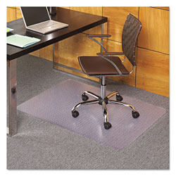 E.S. Robbins Task Series AnchorBar Chair Mat for Carpet up to 0.13 in, 36 x 44, Clear