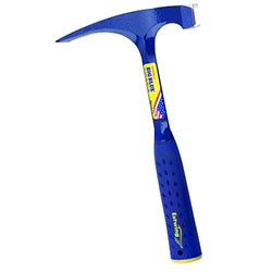 Estwing Big Face Bricklayer Hammers, 22 oz, 12 in, Steel Handle